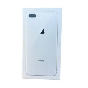 EMPTY BOX ONLY Apple iPhone 8 Plus Genuine Silver 64GB Box Sticker Decal